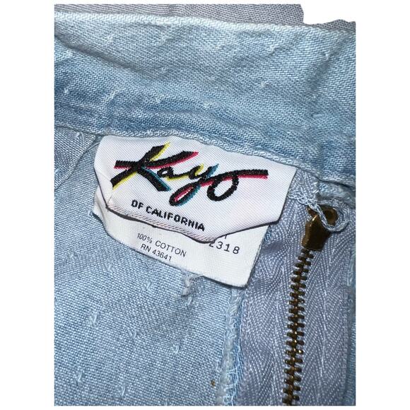 Vintage 1990s Kayo of California Fitted Denim Skirt – High-Waisted, Size Small - Picture 6 of 12